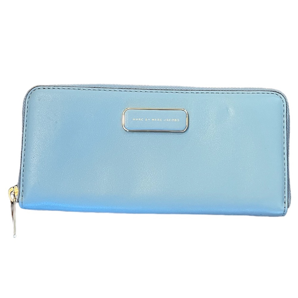 MARC JACOBS Leather Zip Around Clutch Wallet